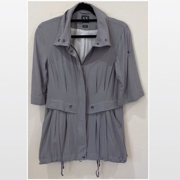 A/X Armani Exchange Coat XS Gray Lightweight - Picture 2 of 16